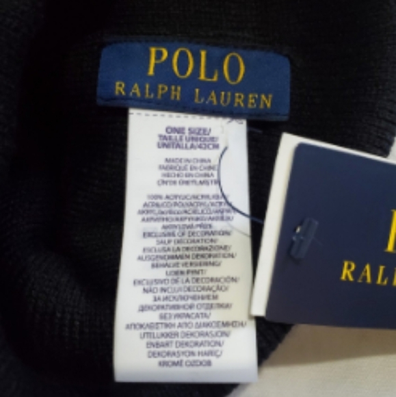 NWT Men's Ralph Lauren Polo Big Pony Cuffed Beanie - Picture 6 of 10